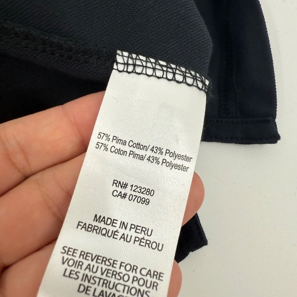 Travis Mathew Polo Shirt Men Medium Blue Gray Colorblock Short Sleeve Pima Blend - Picture 5 of 9